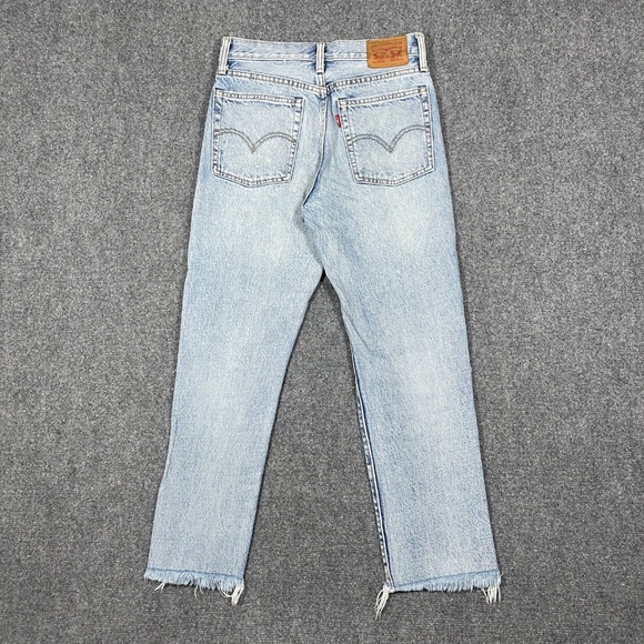 Levi's Light Blue Straight Leg Jeans - Picture 2 of 10